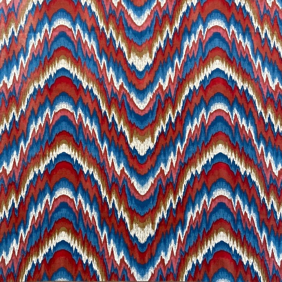 Flame Stitch Wide Window Panel - Picture 1 of 9